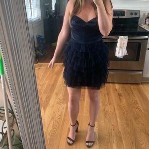 bcbg maxazria navy dress